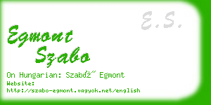 egmont szabo business card